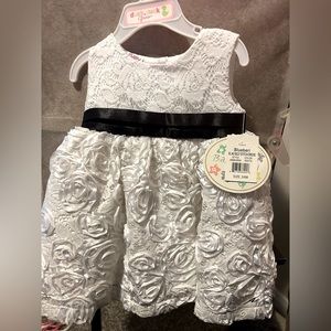 Blueberi white formal dress